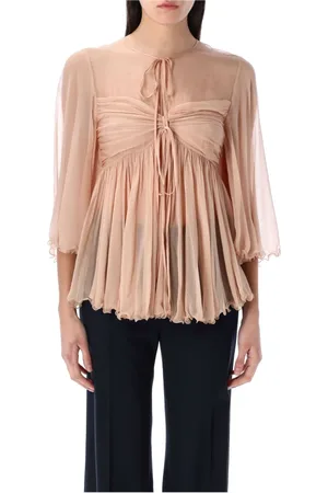 Chloé Dames, Blouses & Shirts, Roze, Maat: XS Zijde