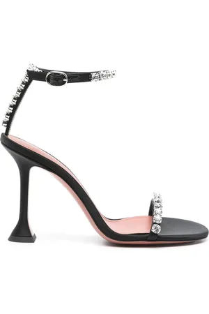 Amina Muaddi Dames, Schoenen, Zwart, Maat: 38 EU