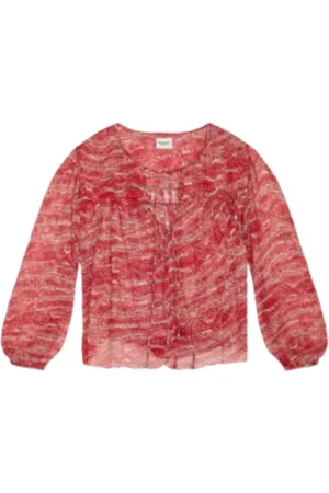 Isabel Marant Dames, Blouses & Shirts, Rood, Maat: S Chiffon