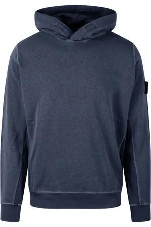 Stone Island Heren, Sweatshirts & Hoodies, Blauw, Maat: XL Katoen
