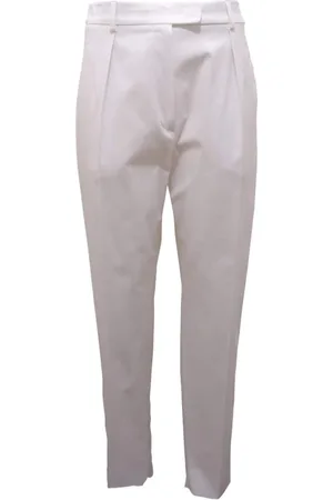 Max Mara Dames, Broeken, Wit, Maat: 2XS