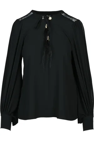 Liu Jo Dames, Blouses & Shirts, Zwart, Maat: XS Poliester