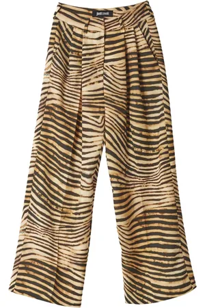 Roberto Cavalli Dames, Broeken, Veelkleurig, Maat: XS Poliester