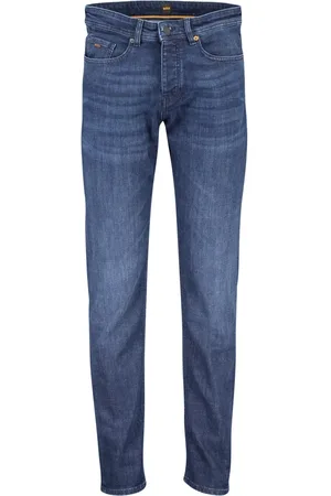 HUGO BOSS Heren, Jeans, Blauw, Maat: W31 L32 Katoen