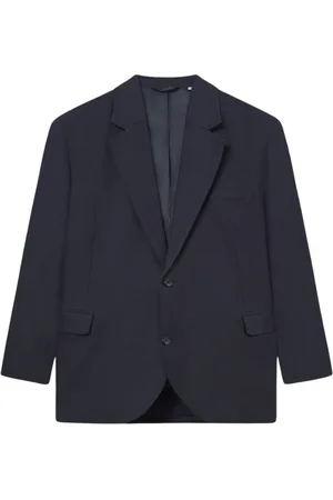 Les Deux Heren, Jassen, Blauw, Maat: XL Linnen