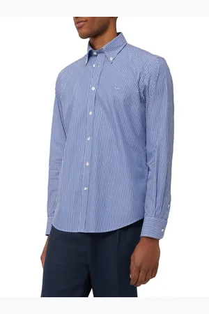 HARMONT&BLAINE Heren, Overhemden, Blauw, Maat: 2XL Katoen