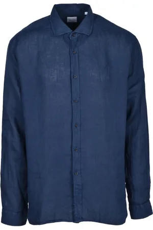 Xacus Heren, Overhemden, Blauw, Maat: 3XL Linnen