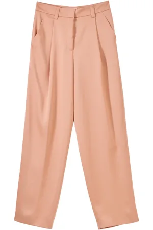 GENNY Dames, Broeken, Roze, Maat: M Satijn