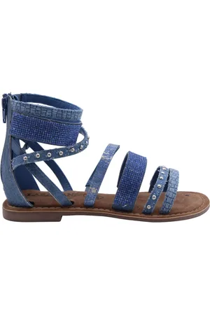 Lazamani Dames, Schoenen, Blauw, Maat: 38 EU