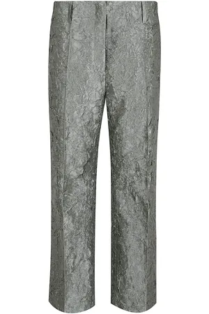 DRIES VAN NOTEN Dames, Broeken, Blauw, Maat: XS Katoen