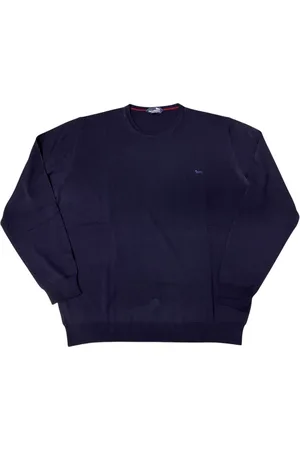 HARMONT&BLAINE Heren, Truien, Blauw, Maat: 2XL Wol