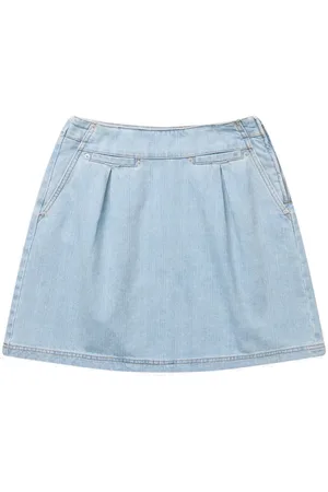 Munthe Dames, Rokken, Blauw, Maat: XS Denim
