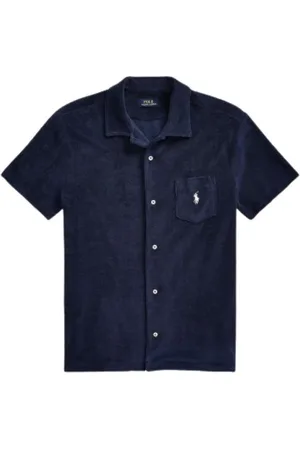 Ralph Lauren Heren, Overhemden, Blauw, Maat: S Katoen