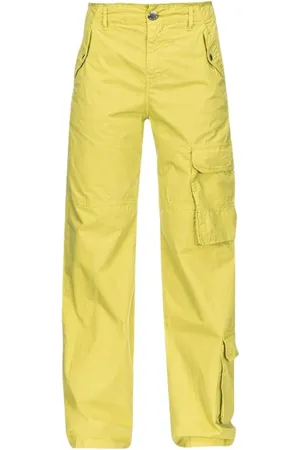 Pinko Dames, Broeken, Groen, Maat: 2XS Katoen