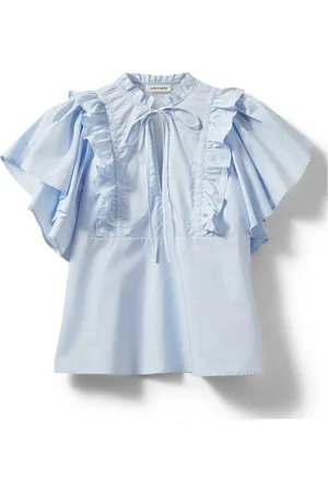 Sofie Schnoor Dames, Blouses & Shirts, Blauw, Maat: S