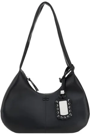 Ganni Dames, Tassen, Zwart, Maat: ONE Size Leer