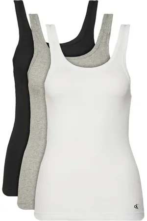 Calvin Klein Dames, Tops, Veelkleurig, Maat: XL Katoen