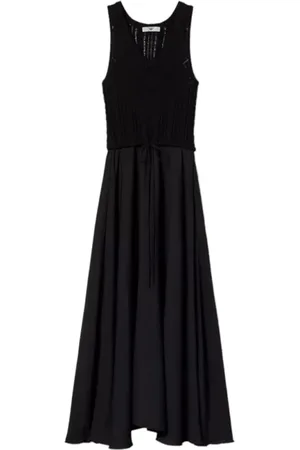 Twin-Set Dames, Jurken, Zwart, Maat: M Viscose