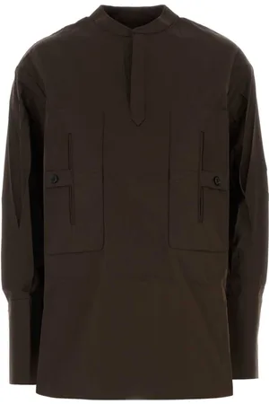 CO Dames, Blouses & Shirts, Bruin, Maat: M Katoen