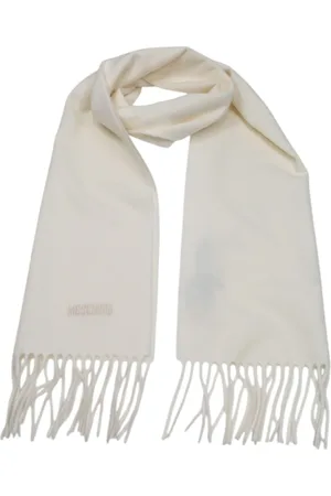 Moschino Heren, Accessoires, Wit, Maat: ONE Size Wol