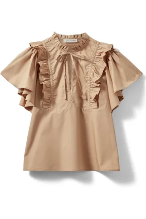 Sofie Schnoor Dames, Blouses & Shirts, Bruin, Maat: XL
