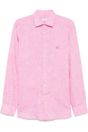 Etro Heren, Overhemden, Roze, Maat: 3XL Linnen