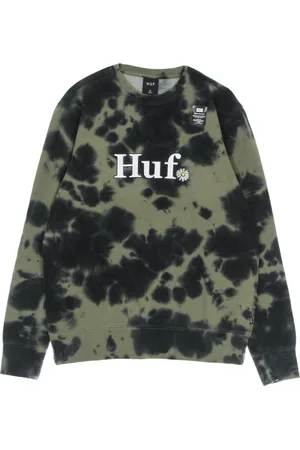 Huf Heren, Sweatshirts & Hoodies, Groen, Maat: S Katoen