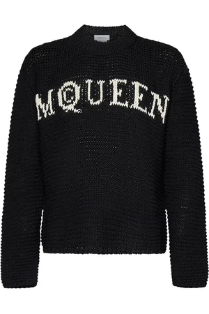 Alexander McQueen Heren, Truien, Zwart, Maat: L Katoen