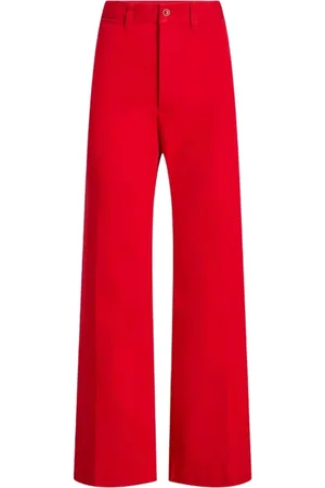 Ralph Lauren Dames, Broeken, Rood, Maat: L Katoen