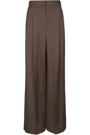 Brunello Cucinelli Dames, Broeken, Bruin, Maat: XS Katoen