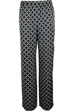 Michael Kors Dames, Broeken, Zwart, Maat: M Poliester