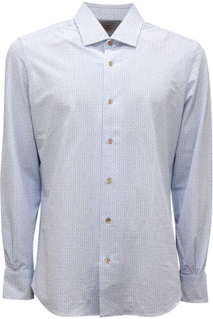 MAZZARELLI Heren, Overhemden, Blauw, Maat: L