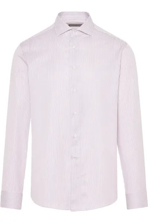 CANALI Heren, Overhemden, Rood, Maat: 3XL Katoen
