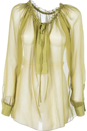 Alberta Ferretti Dames, Blouses & Shirts, Groen, Maat: S