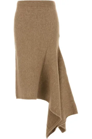 Salvatore Ferragamo Dames, Rokken, Bruin, Maat: S Nylon