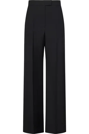 Alexander McQueen Dames, Broeken, Zwart, Maat: S Wol