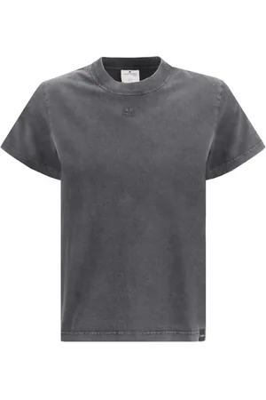 Courrèges Dames, Tops, Grijs, Maat: S Katoen