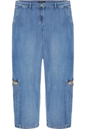 Fiorella rubino Dames, Jeans, Blauw, Maat: 6XL Katoen