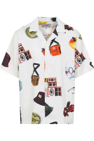 Carhartt Heren, Overhemden, Wit, Maat: M Katoen