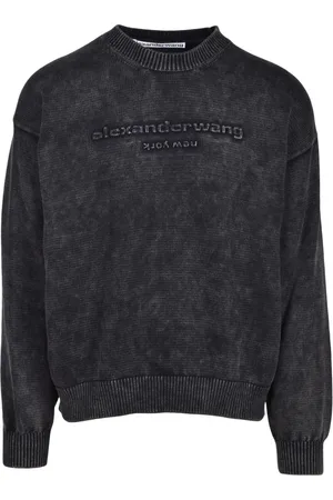 Alexander Wang Heren, Truien, Zwart, Maat: S Katoen