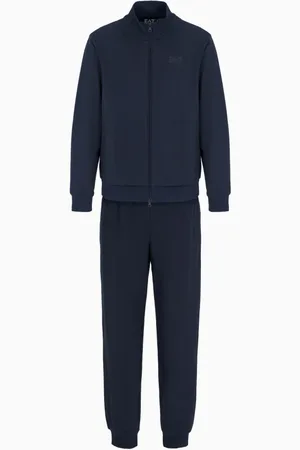 EA7 Heren, Sport, Blauw, Maat: XL Katoen