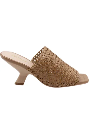 Twin-Set Dames, Schoenen, Bruin, Maat: 38 EU