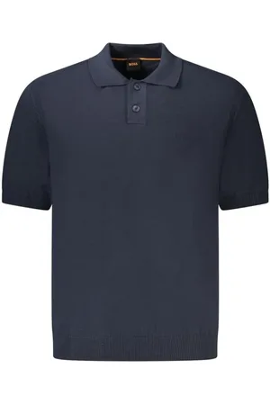 HUGO BOSS Heren, Tops, Blauw, Maat: 2XL Katoen