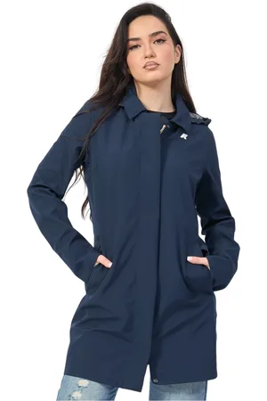 K-Way Dames, Mantels, Blauw, Maat: XL Nylon