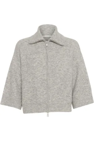 Gestuz Dames, Truien, Grijs, Maat: M Wol
