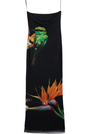Desigual Dames, Jurken, Zwart, Maat: S Poliester