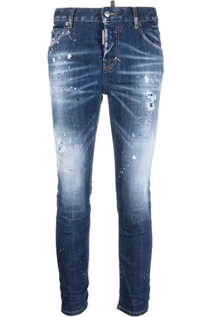 Dsquared2 Dames, Jeans, Blauw, Maat: S Katoen