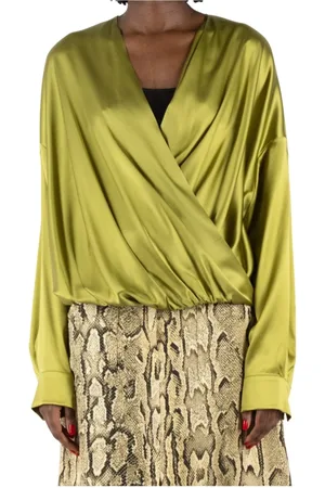 DRIES VAN NOTEN Dames, Blouses & Shirts, Groen, Maat: S