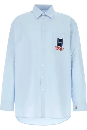J.W.Anderson Heren, Overhemden, Blauw, Maat: L Linnen