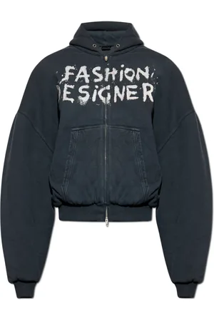 Balenciaga Heren, Sweatshirts & Hoodies, Zwart, Maat: S Katoen